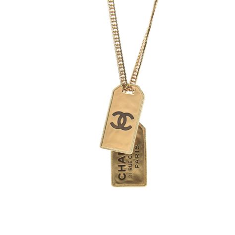 chanel dog tags